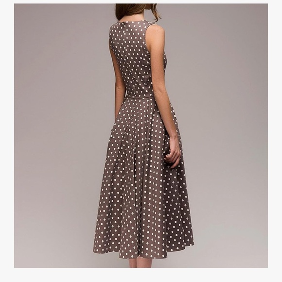 NWT Simple Flavor Women's Vintage Dress Sleeveless O-Neck Party Cocktail Dress - Picture 2 of 6